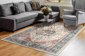 Dynamic Rugs Elise 6302-351 Red Blue Beige Area Rug Room Scene