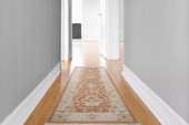 Dynamic Rugs Juno 6885-619 Rust Ivory Multi Runner Area Rug Room Scene
