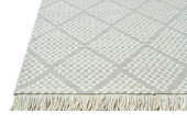 Dynamic Rugs Lola 2123-190 Ivory Grey Area Rug Corner