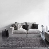 Dynamic Rugs Masai 14002-3121 Black White Area Rug Room Scene Dynamic Rugs Masai 14002-3121 Black White Area Rug Room Scene