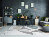 Dynamic Rugs Polaris 46007-6161 Ivory Multi Area Rug Room Scene Dynamic Rugs Polaris 46007-6161 Ivory Multi Area Rug Room Scene
