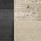 Dynamic Rugs Renaissance 3157-190 Ivory Grey Area Rug Back Dynamic Rugs Renaissance 3157-190 Ivory Grey Area Rug Back
