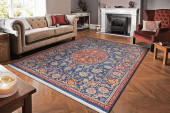 Dynamic Rugs Wade 18607-539 Navy Red Multi Area Rug Room Scene Dynamic Rugs Wade 18607-539 Navy Red Multi Area Rug Room Scene