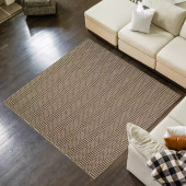 Dalyn Bali BB4 Chocolate Square Area Rug Room Scene