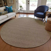 Dalyn Bali BB4 Chocolate Round Area Rug Room Scene