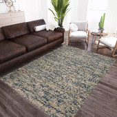 Dalyn Hanu HU1 Navy Area Rug Room Scene Dalyn Hanu HU1 Navy Area Rug Room Scene