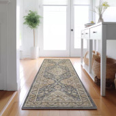 Dalyn Hatay HY3 Charcoal Runner Area Rug Room Scene Dalyn Hatay HY3 Charcoal Runner Area Rug Room Scene