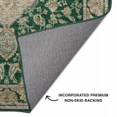 Dalyn Hatay HY3 Emerald Area Rug Backing Dalyn Hatay HY3 Emerald Area Rug Backing