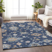 Dalyn Hatay HY4 Navy Area Rug Room Scene Dalyn Hatay HY4 Navy Area Rug Room Scene