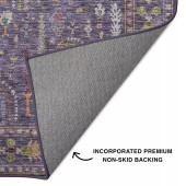 Dalyn Hatay HY5 Eggplant Area Rug Backing