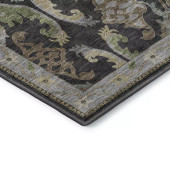 Dalyn Hatay HY6 Black Area Rug Corner