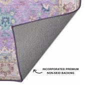 Dalyn Hatay HY7 Purple Area Rug Backing