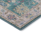 Dalyn Hatay HY7 Teal Area Rug Corner Dalyn Hatay HY7 Teal Area Rug Corner
