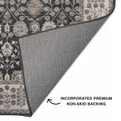 Dalyn Hatay HY8 Black Area Rug Backing Dalyn Hatay HY8 Black Area Rug Backing