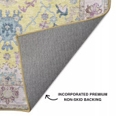 Dalyn Hatay HY7 Yellow Area Rug Backing Dalyn Hatay HY7 Yellow Area Rug Backing