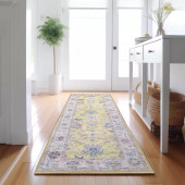 Dalyn Hatay HY7 Yellow Runner Area Rug Room Scene Dalyn Hatay HY7 Yellow Runner Area Rug Room Scene