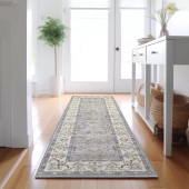 Dalyn Hatay HY9 Gray Runner Area Rug Room Scene Dalyn Hatay HY9 Gray Runner Area Rug Room Scene
