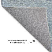 Dalyn Lazio LZ2 Blue Area Rug Backing Dalyn Lazio LZ2 Blue Area Rug Backing