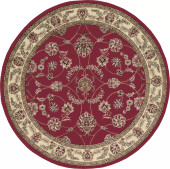 Radici Como 1596 Red Round Area Rug