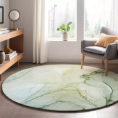 Dalyn Odyssey OY2 Aloe Round Area Rug Room Scene