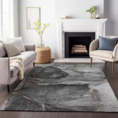 Dalyn Odyssey OY14 Charcoal Area Rug Room Scene