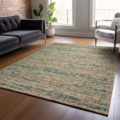 Dalyn Sahara SA1 Teal Area Rug Room Scene