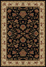 Radici Como 1597 Black Area Rug