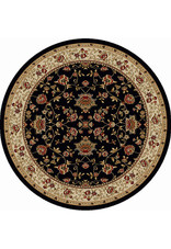 Radici Como 1597 Black Round Area Rug