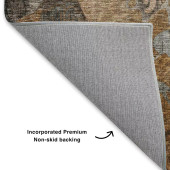 Dalyn Trevi TV17 Paprika Area Rug Backing Dalyn Trevi TV17 Paprika Area Rug Backing