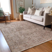 Dalyn Vienna VI6 Chocolate Area Rug Room Scene 2