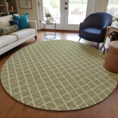Dalyn York YO1 Aloe Round Area Rug Room Scene