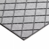 Dalyn York YO1 Grey Area Rug Corner