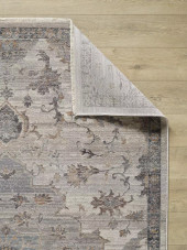 Kas Adele 8804 Ivory Grey Area Rug Backing Kas Adele 8804 Ivory Grey Area Rug Backing