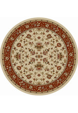Radici Como 1597 Ivory/Brick Round Area Rug Radici Como 1597 Ivory/Brick Round Area Rug