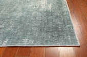 Kas London 4809 Teal Area Rug Angle Kas London 4809 Teal Area Rug Angle