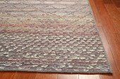 Kas London 4810 Earthtone Area Rug Angle Kas London 4810 Earthtone Area Rug Angle