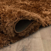 Karastan Billow Shag R1148-257 Rust Area Rug Roll Edge