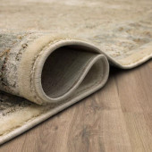 Karastan Divina R1152-131 Virtuous Grey Area Rug Roll Edge
