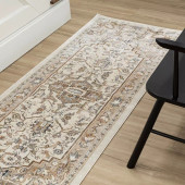 Karastan Divina R1151-131 Exalted Grey Runner Area Rug Room Scene 2