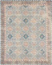 Karastan Zula R1177-530 Hazega Blue Rose Area Rug Karastan Zula R1177-530 Hazega Blue Rose Area Rug