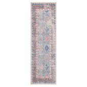 Karastan Zula R1177-530 Hazega Blue Rose Runner Area Rug