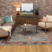 Karastan Zula R1201-462 Mombasa Aquamarine Area Rug Room Scene Karastan Zula R1201-462 Mombasa Aquamarine Area Rug Room Scene