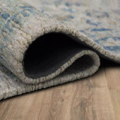 Karastan Zula R1219-404 Witsand Blue Area Rug Roll Edge