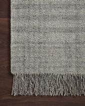 Caleb CAL-03 Grey Dk. Grey Area Rug - Magnolia Home by Joanna Gaines Corner 2 Caleb CAL-03 Grey Dk. Grey Area Rug - Magnolia Home by Joanna Gaines Corner 2