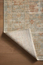 Loloi Heritage HER-06 Aqua Terracotta Area Rug Corner 3