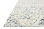 Loloi Kopa KO-07 Denim Ivory Area Rug Corner Loloi Kopa KO-07 Denim Ivory Area Rug Corner