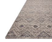 Loloi Raven RAV-02 Taupe Grey Area Rug Corner