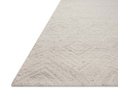 Loloi Raven RAV-04 Ivory Pebble Area Rug Corner