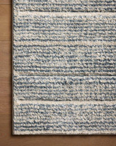 Loloi Silas SLA-03 Oatmeal Blue Area Rug Corner 2 Loloi Silas SLA-03 Oatmeal Blue Area Rug Corner 2