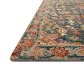 Loloi Victoria VK-22 Navy Multi Area Rug Corner Loloi Victoria VK-22 Navy Multi Area Rug Corner